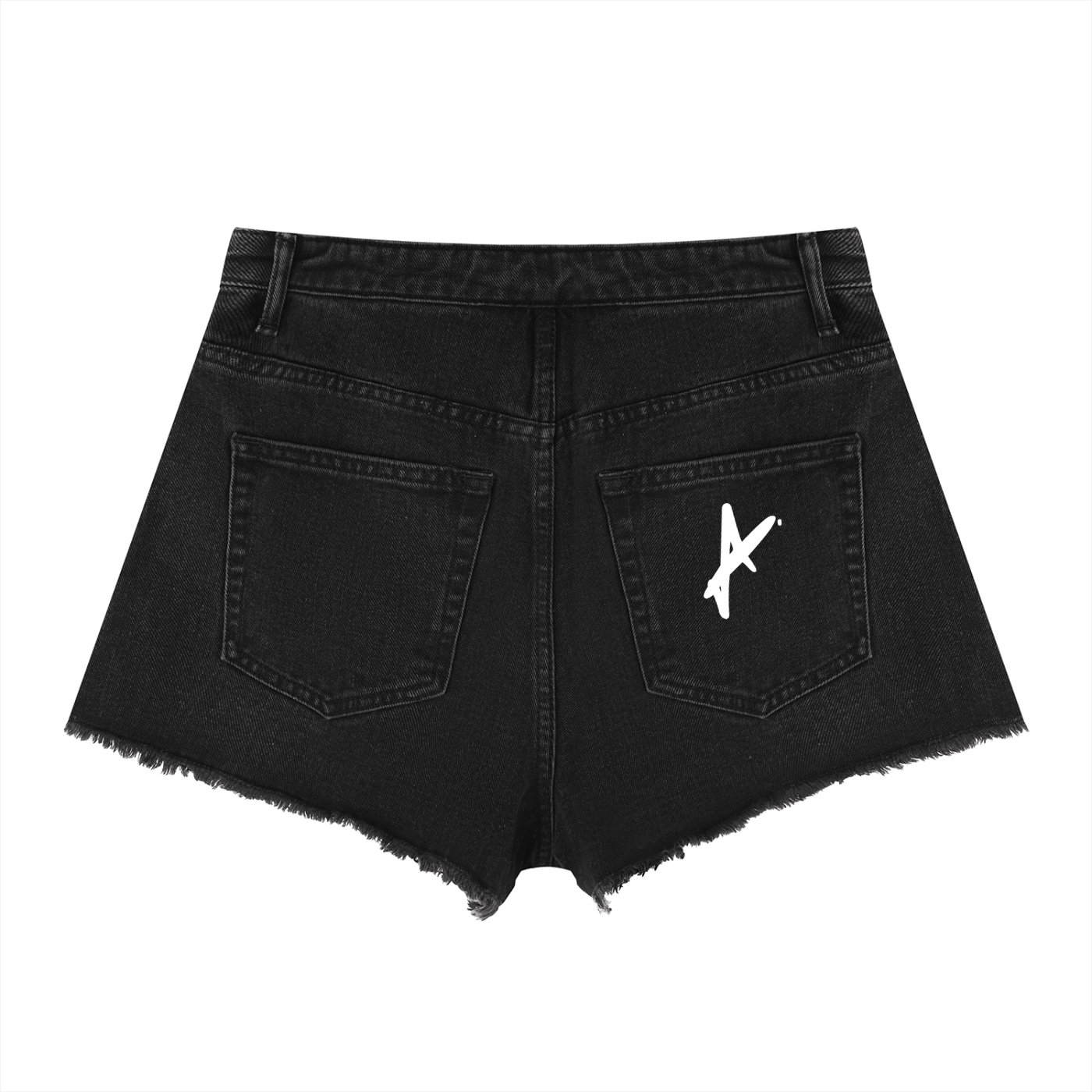 Aseneth Women’s Vintage Wash High Rise Denim Shorts