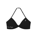 Women’s Ruched Halter-Neck Sports Bra