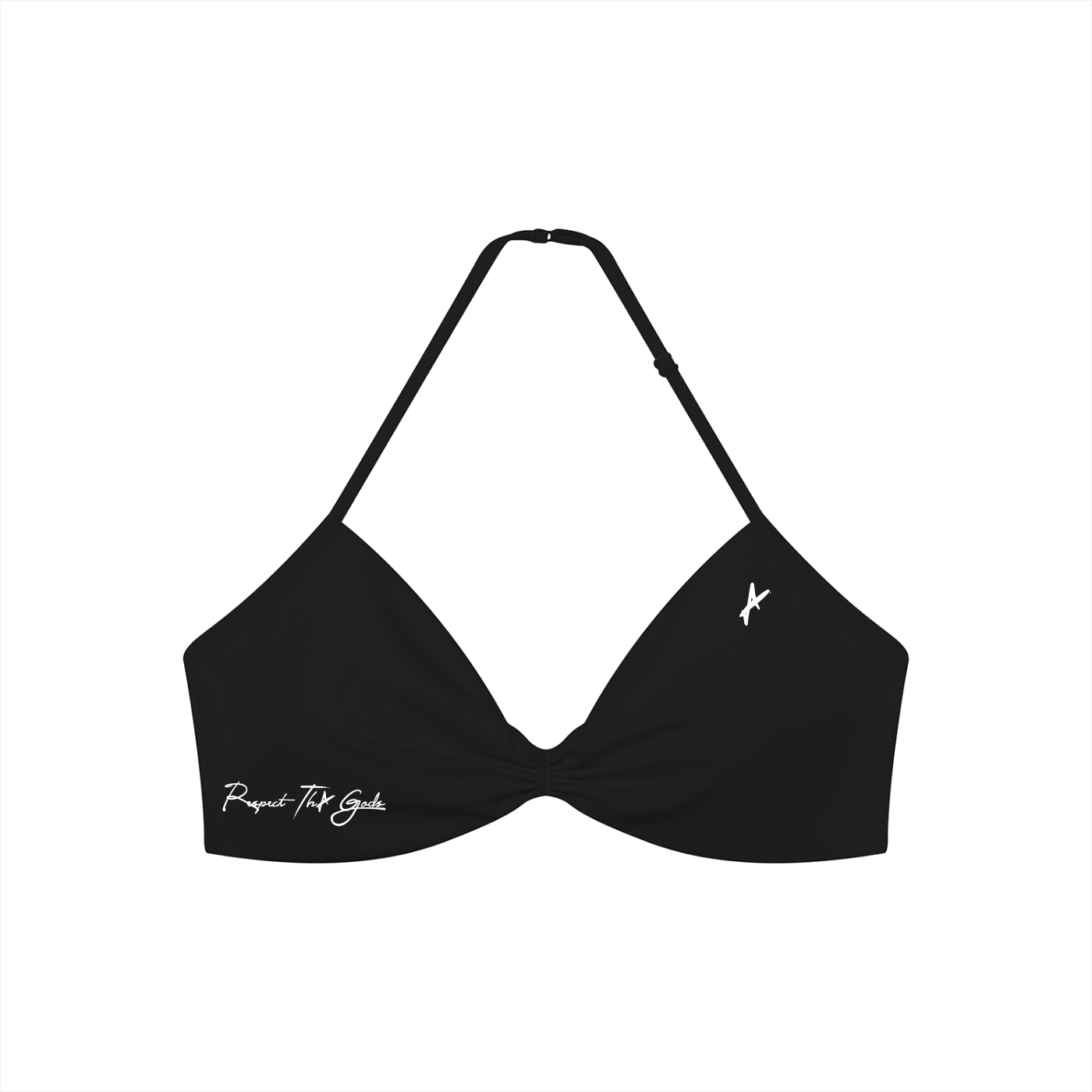 Women’s Ruched Halter-Neck Sports Bra